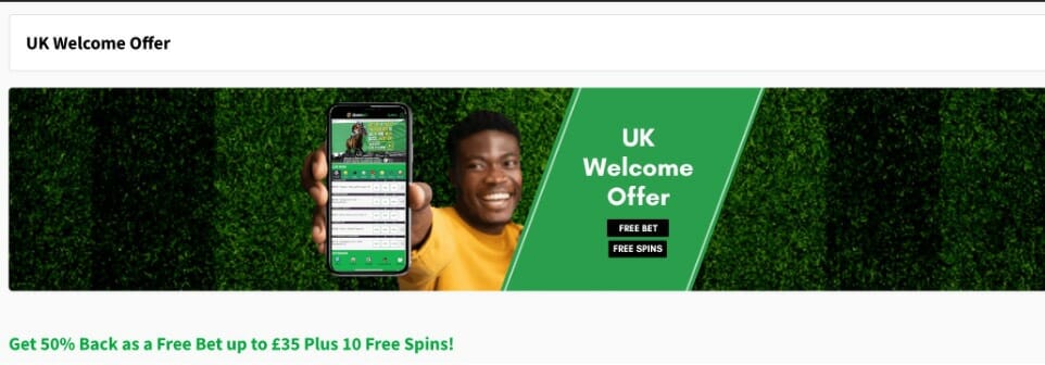 Quinnbet UK Welcome offer