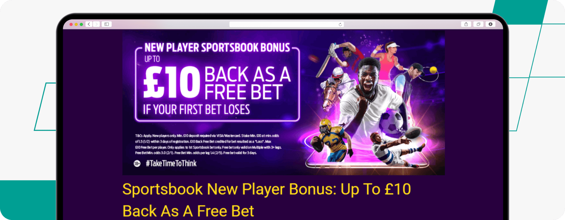 Screenshot of Hollywoodbets New Player Sportsbook Bonus