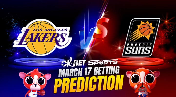 both logo of Los Angeles Lakers vs Phoenix Suns