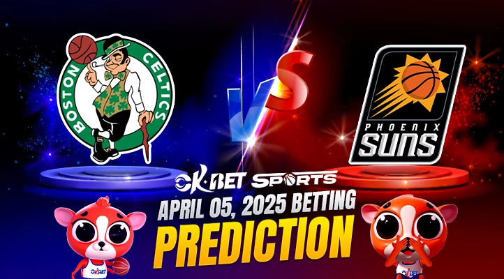 logo of two nba team match up of celtics vs suns